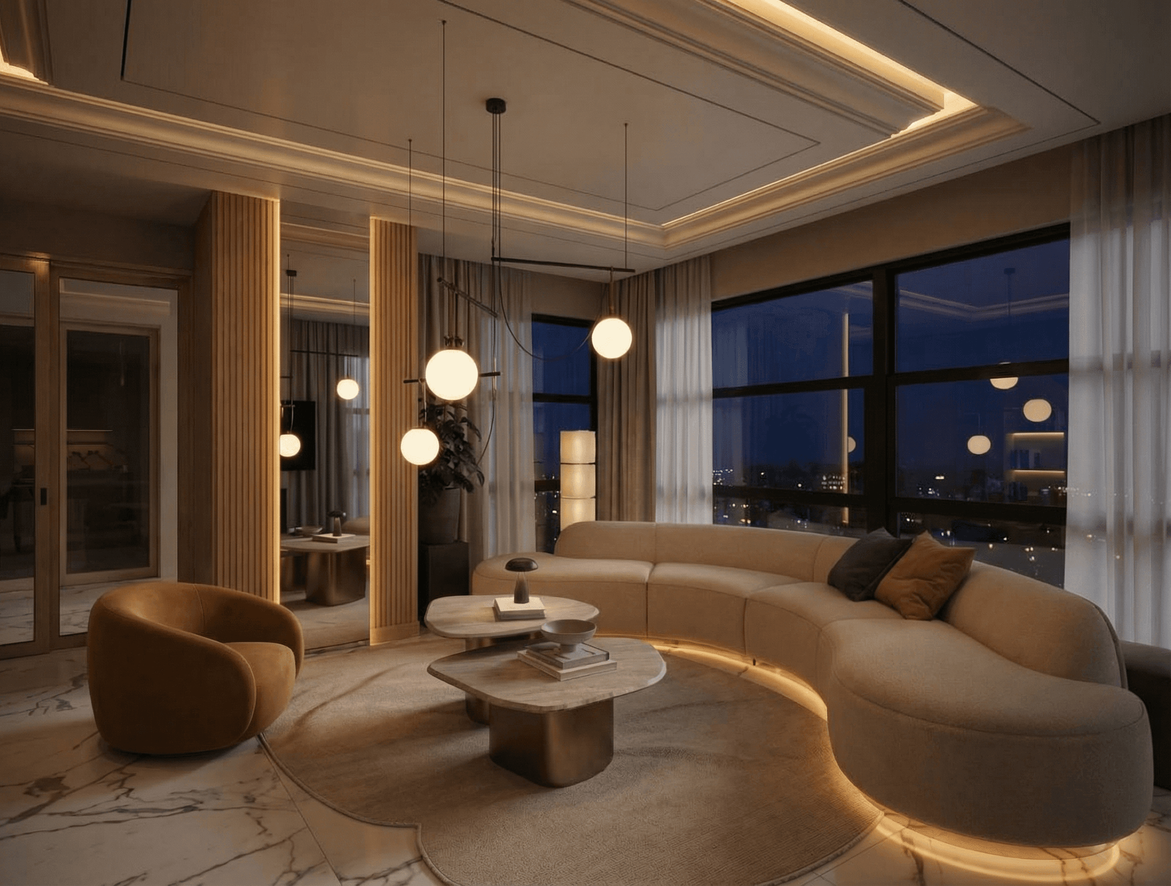 Modern villa dış cephe AI görselleştirmesi