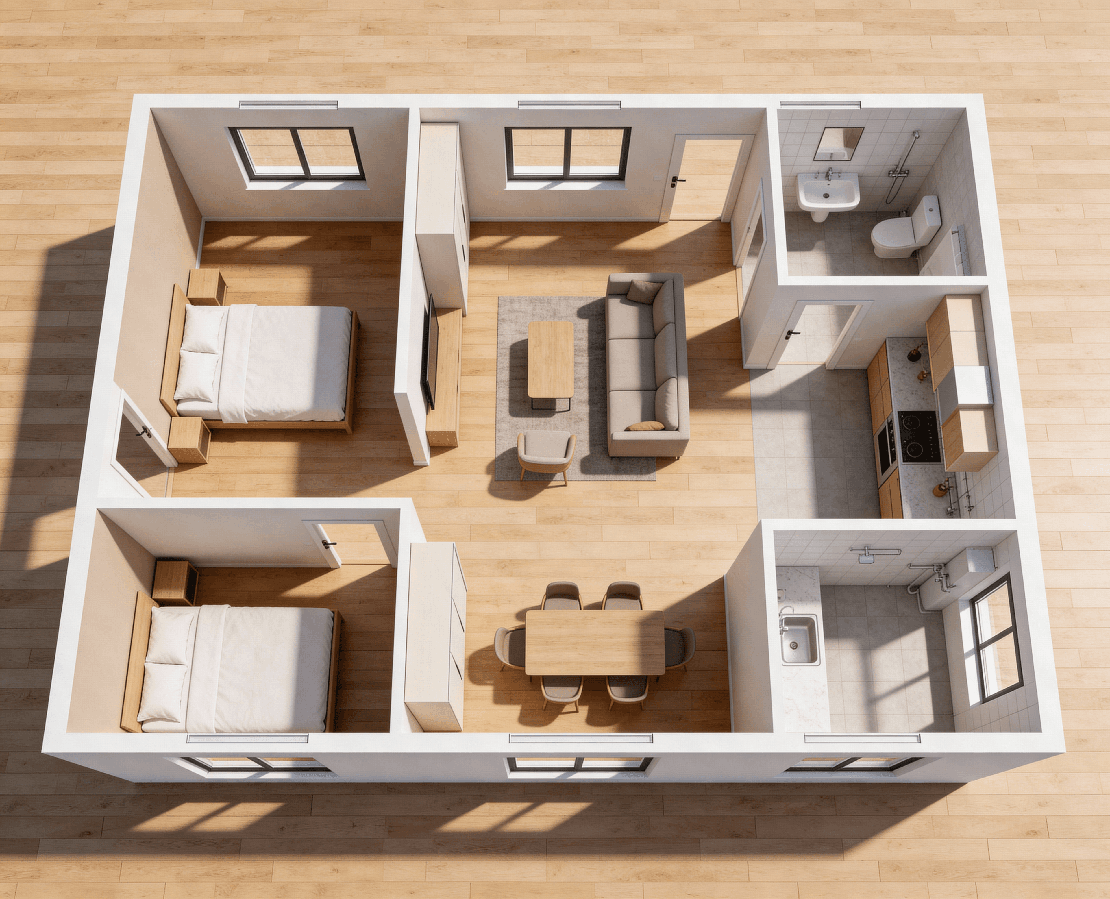 AI banyo renovasyonu sonrası görsel