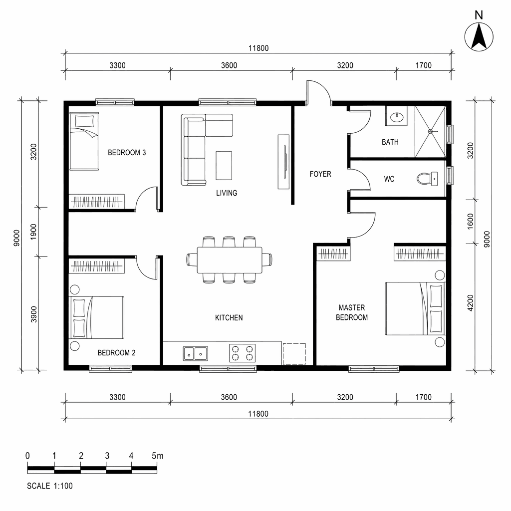 Floorplan to 3D — before