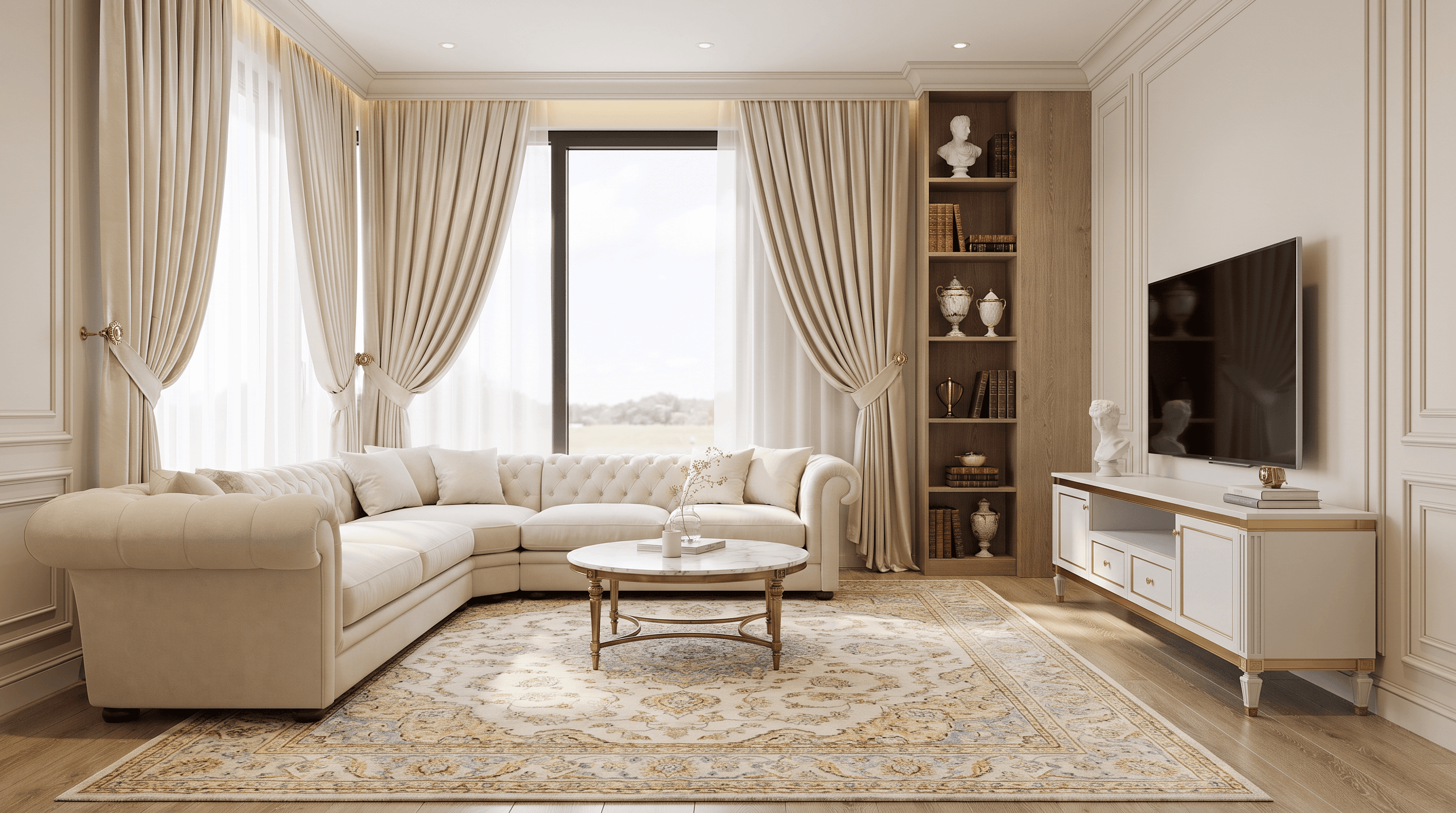 The same room regenerated in classic style