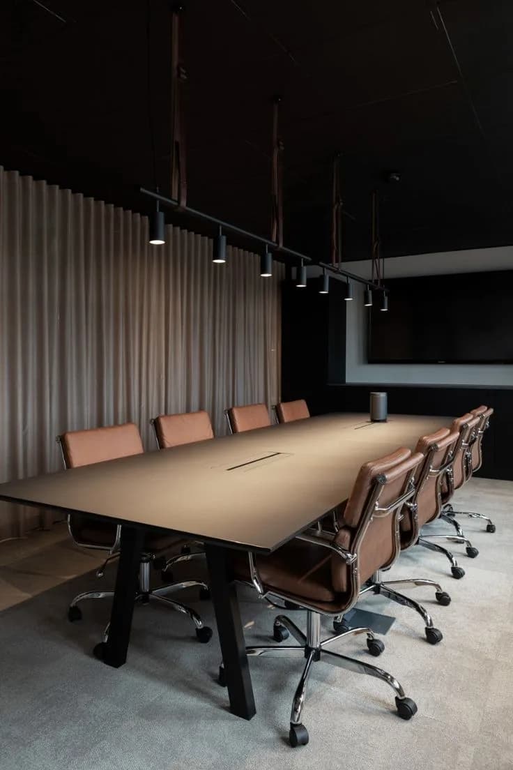 AI interior example of an office workspace